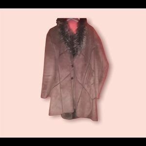 Excelled Collection Brown Faux Fur WMNS Coat SZ: XL